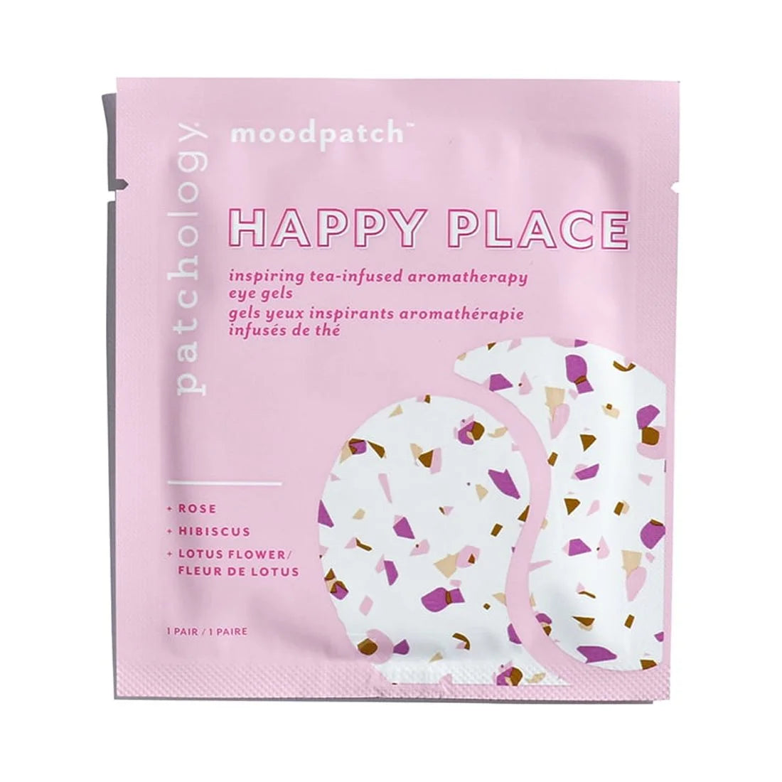 (4 Pack)  Moodpatch Happy Place Eye Gels under Eye Mask Skin Care for Puffiness and Wrinkles