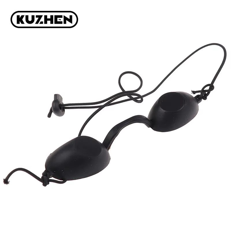 1Pc Soft Sunbathing Eyewear Tanning Goggles Beach Adjustable UV Skin Tanning Eye Protection UV Glasses Black