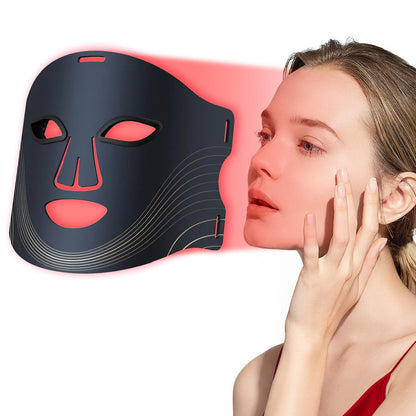 New Red Light Therapy for Face，Blue Red Light Therpy Mask for Face